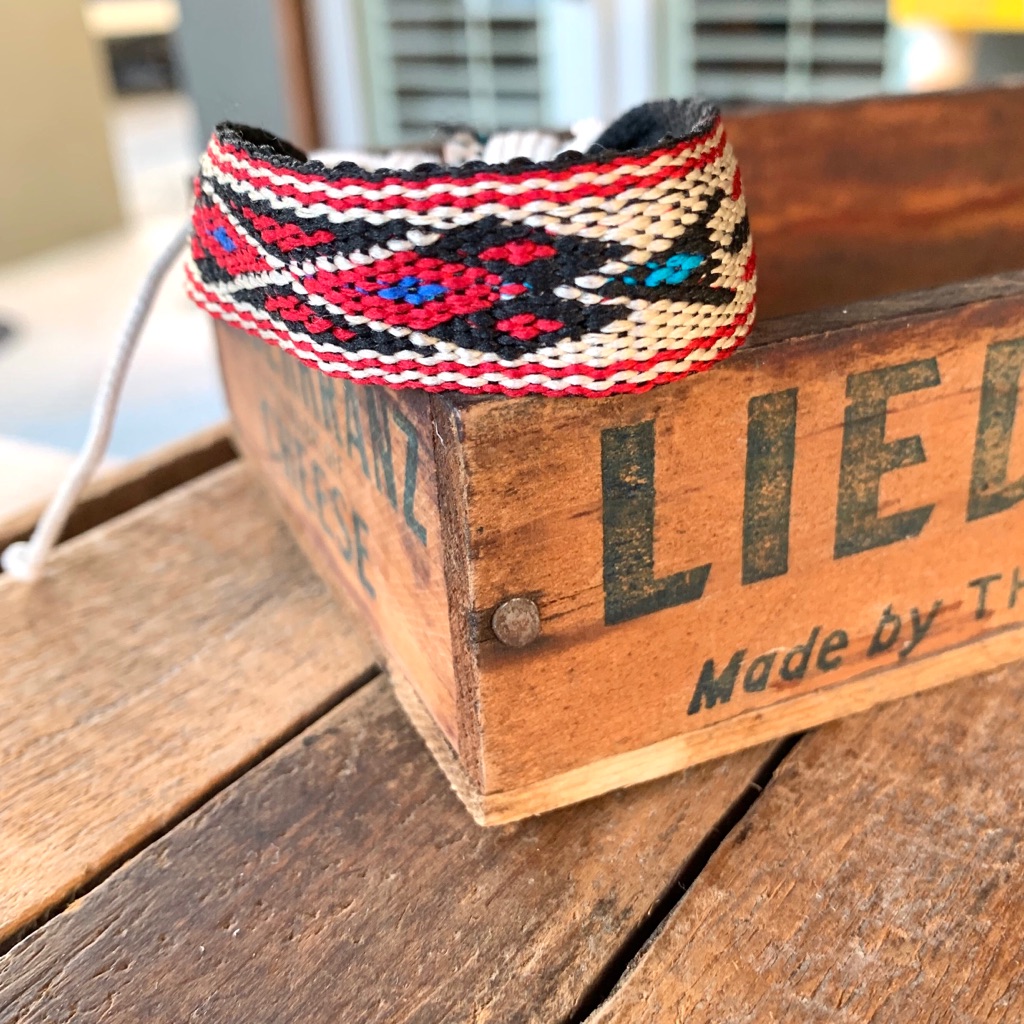 Boho Woven Tribal Cuff Bracelet /Anklet